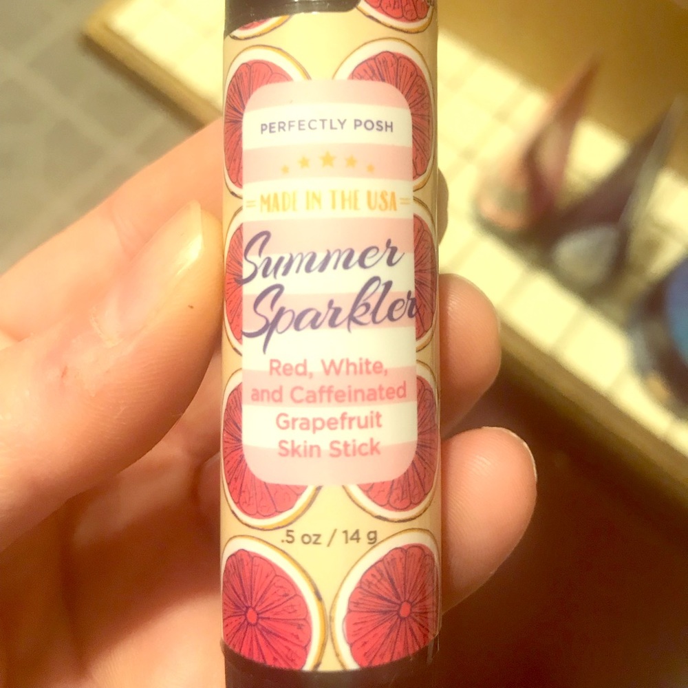 Caffeinated skin stick